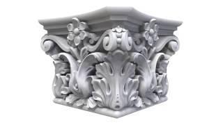 3d model for CNC cutting of marble or wood