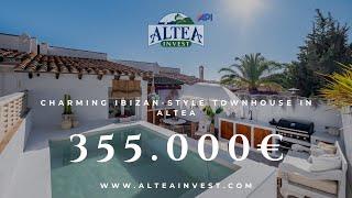 Discover Mediterranean Living  Ibizan-Style Townhouse in Altea!