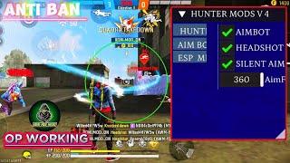 HUNTER MOD V4 | FLYING HACK || AIM KILL || FREE FIRE MOD MENU || FF HACK - RONI MOD MENU️ANTI BAN