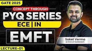 Lec-01 | EMFT | Concept through PYQ series | ECE/IN | GATE 2025 | Saket Verma