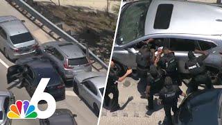 Police chase ends with 2 men in custody on the Palmetto Expressway
