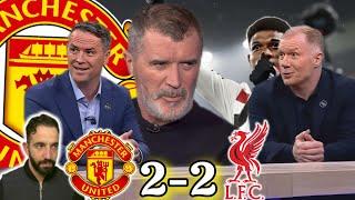 Man United vs Liverpool 2-2: Reactions from Amorim, Bruno & Martinez  Scholes & Roy Keane Analysis!