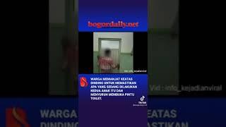 viralll! bocah SD keciduk warga lagi wik wik di kamar mandi