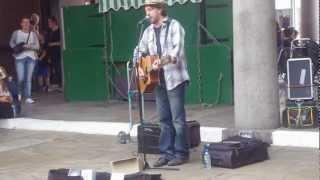 Busking in Covent Garden