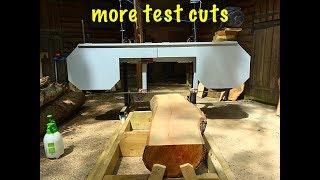 Building a bandsaw mill part 5. More test cuts