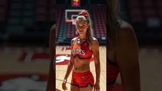 Cheerleaders Steal the Show!  Energy and Elegance on the Court