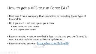 what is forex vps and how to setup your first MT4 EA on VPS