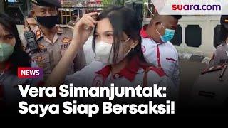 Tiba di PN Jaksel Pakai Baju Justice for Brigadir Yosua, Vera Simanjuntak: Saya Siap Bersaksi!