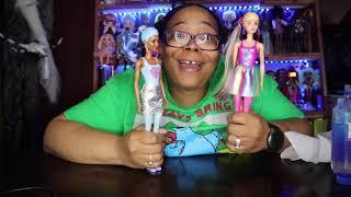 MY FIRST NEW BARBIE COLOR REVEAL SHIMMER SERIES WITH PONYTAIL DOLLS REVIEW WITH CODES