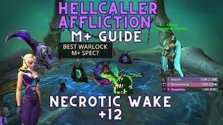 Hellcaller Affliction Warlock M+ Guide | Necrotic Wake +12