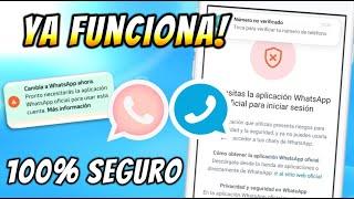  Como SOLUCIONAR Baneo de Whatsapp Estilo Iphone y Plus | Necesitas la Aplicación oficial  