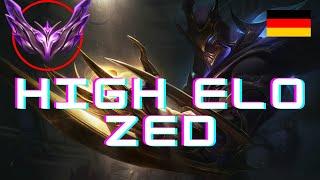 Zed Guide german  Master Midlane High Elo Gameplay Analyse Tipps Runen 2022 Ranked Vs Tristana Mid