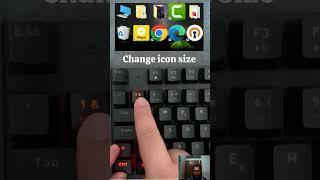 How to Change Desktop Icon Size - Quick & Easy Guide #techtutorial