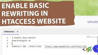 How to Enable Basic Rewriting in Htaccess Website | RewriteEngine on