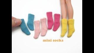 DIY Miniature Doll Mini Socks Stockings - Easy!