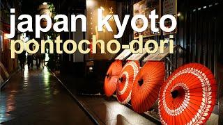 JAPAN | Kyoto. Pontocho-dori street Evening Walk and Dinner at a traditional Japanese restaurant