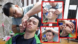 ASMR MASSAGE | Uzbek Barber Doing Effective Sleep Therapy