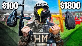 $100 vs $1800 Paintball Gun