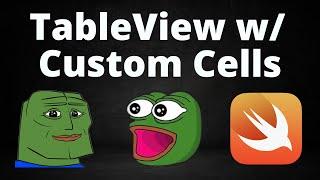 How to Make a TableView w/ Custom Cells Programmatically (Swift, UIKit)