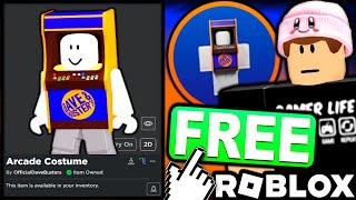 AWESOME FREE ACCESSORY! HOW TO GET Stylish Arcade Costume! (ROBLOX DAVE & BUSTER’S WORLD EVENT)