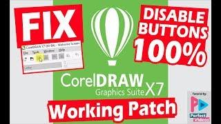How to fix Corel Draw X7, can't Save, Export, Print, Copy, Paste, Disable Buttons