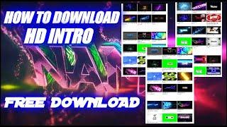 How  to Download 3D Intro in 3 MINUTE FREE DOWNLOAD