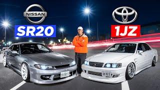 Nissan S15 v Toyota JZX100: Underground DRAG RACE