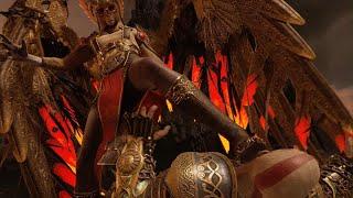 Kratos gets stepped on by a Valkyrie!