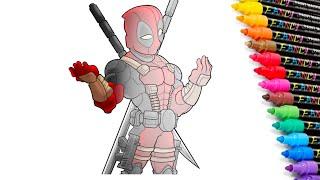 Chibi Deadpool Coloring Pages | Marvel DEADPOOL Coloring Book [NCS]