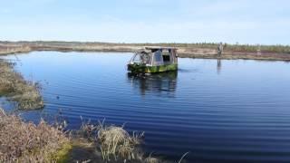 самодельный вездеход ныряет