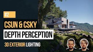 Lesson 02 - Day I - Depth Perception, Corona Sun & Sky