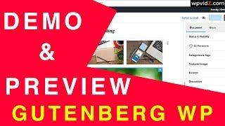 Gutenberg WordPress Editor Demo & Preview