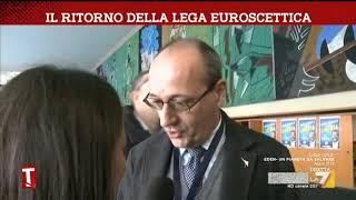 Intervista di Giorgetti, la reazione di Alberto Bagnai alla domanda della giornalista: "Lei è ...