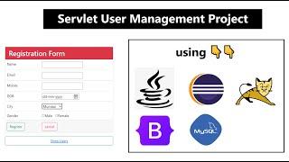 Advanced java  Project |  User Management Project using eclipse, mysql , tomcat , bootstrap