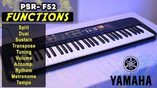 Yamaha PSR F52 All Functions and Its Working - Detailed Video