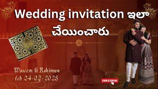 మొదటి  invitation తీసుకుని వెళ్ళాము //special invitation card @anjurajvlogs #wedding #trending