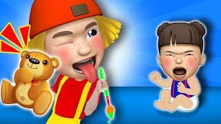 Sibling Play Toys & Learn Good Manners  | Good Habits Song by ME ME and Friends Nursery Rhymes
