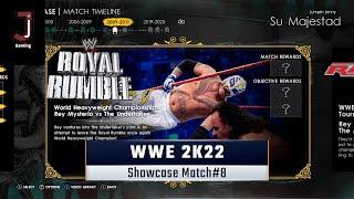 WWE 2K22 showcase match 8 complete all objectives Rey Mysterio vs The Undertaker at Royal Rumble