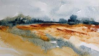 Watercolors - Painting Abstract Landscapes