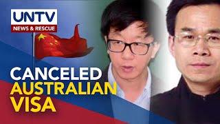 Australian visa of 2 Chinese scholars, revoked by Australian Home Affairs Department