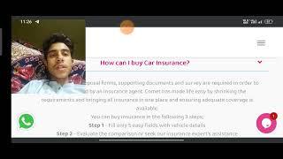 how can I buy car insurance || car insurance full series || Amjad tech