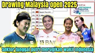 Drawing Malaysia Open 2025 Tunggal Putri, Merugikan wakil Indonesia