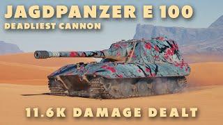 Jagdpanzer E 100 - Deadliest Cannon - World of Tanks (Full Battle)