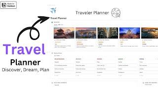 Notion Travel Planner - Free Download + Tutorial
