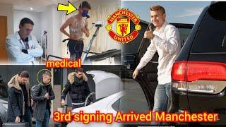 Medical Confirmed man United 3rd signing Arrived Carrington for Medicals DONE DEAL % sky sports