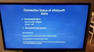 Connect Amazon Fire TV to xfinitywifi hotspot 5GHz instead of 2.4 GHz