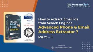 How to scrape email address and phone number from search engine with MS Phone and Email Extractor?