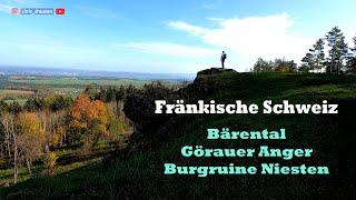 Wanderung Bärental, Görauer Anger, Burgruine Niesten (Fränkische Schweiz)