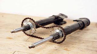 5 Genious ideas using old car shock absorbers!