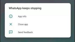 Fix WhatsApp has stopped problem 2025 | WhatsApp keeps stopping problem 2025